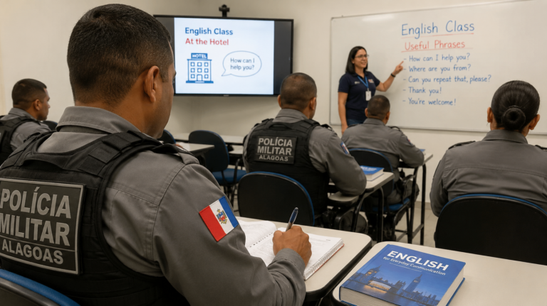 Policiais vão aprender inglês e espanhol para atender turistas estrangeiros