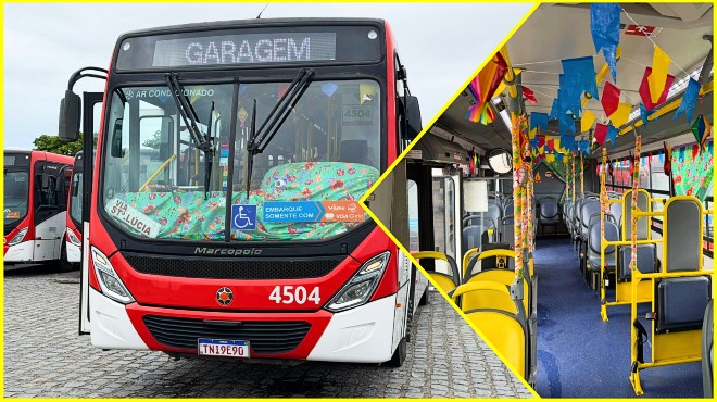Ônibus do Forró leva clima junino a passageiros do transporte coletivo de Maceió