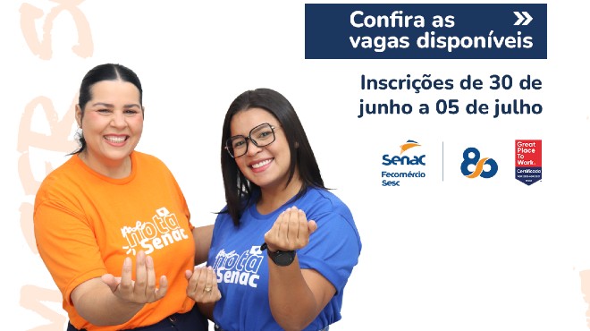 Senac abre seleção para instrutores em seis municípios de Alagoas