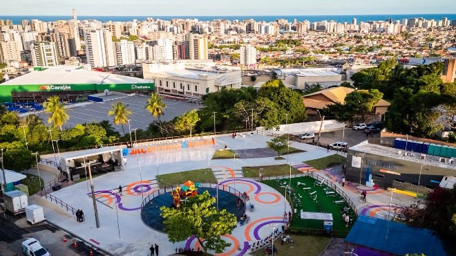 Remodelado, mirante transforma paisagem no bairro do Jacintinho